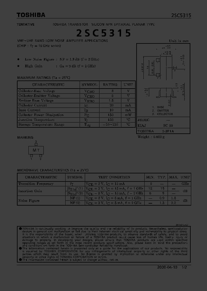 2SC5315_344745.PDF Datasheet