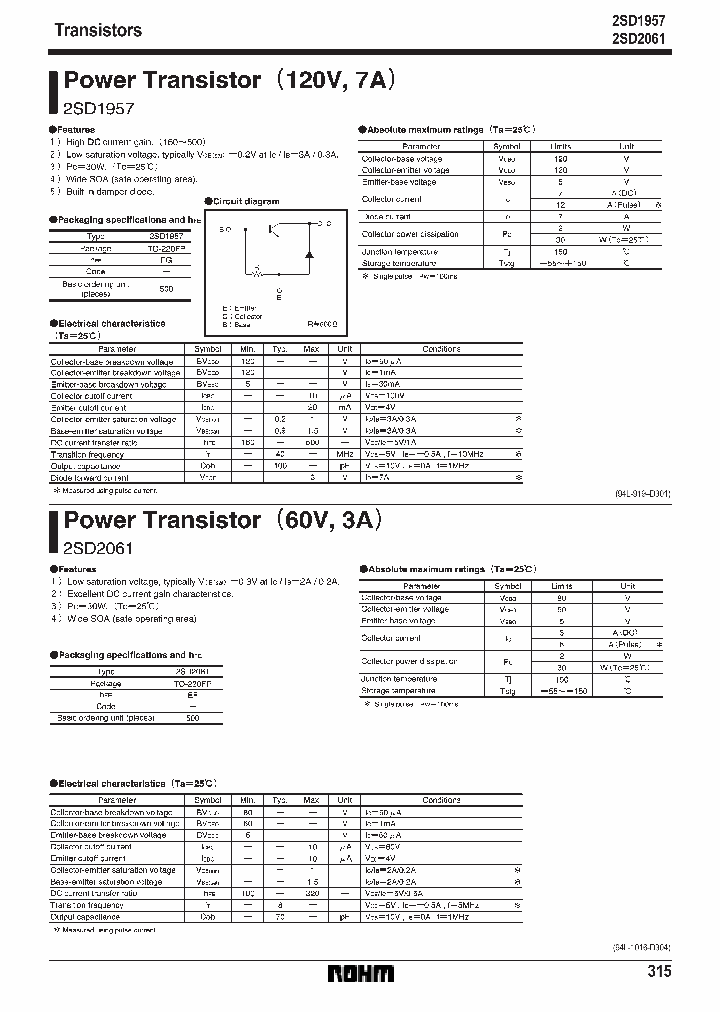 2SD2061_350265.PDF Datasheet