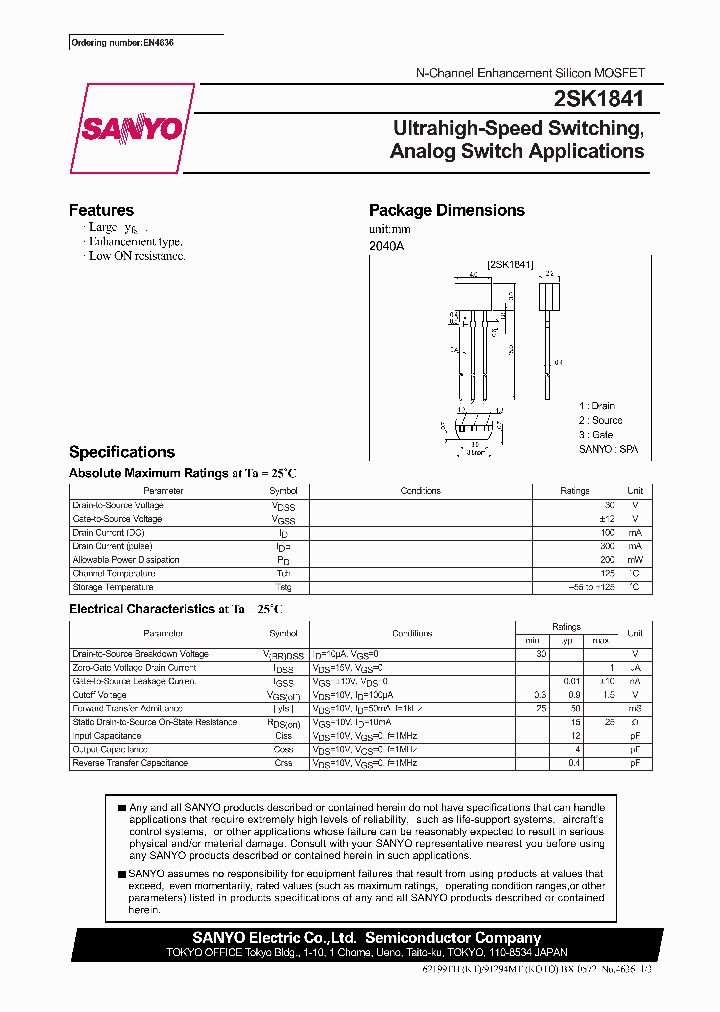 2SK1841_346973.PDF Datasheet