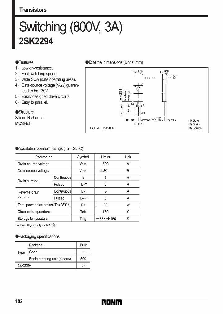 2SK2294_195279.PDF Datasheet