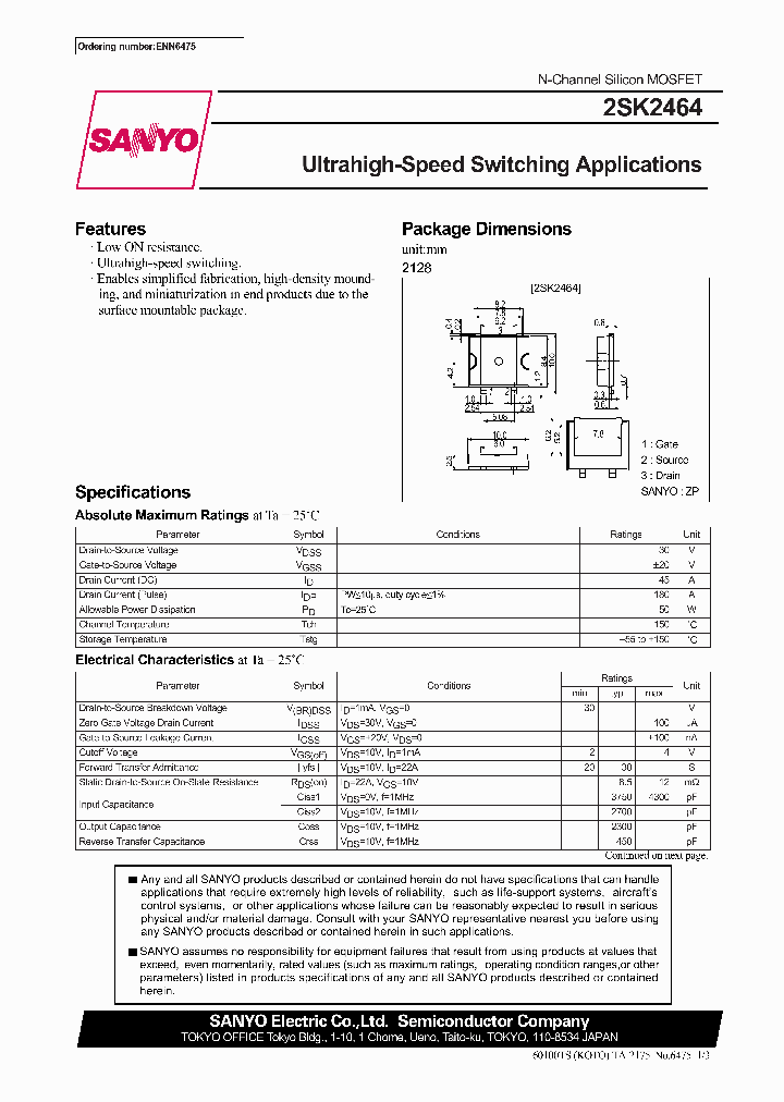 2SK2464_190791.PDF Datasheet