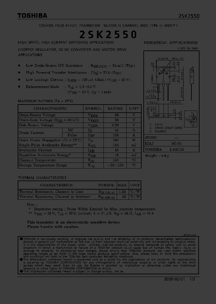 2SK2550_332313.PDF Datasheet