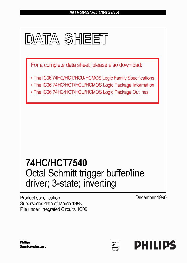 74HCHCT7540_332853.PDF Datasheet