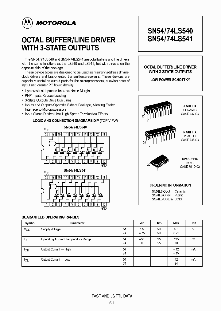 74LS541_335284.PDF Datasheet
