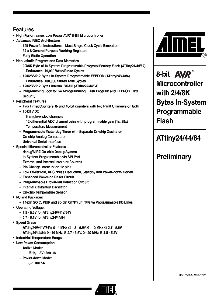 ATTINY244484NBSP_202999.PDF Datasheet