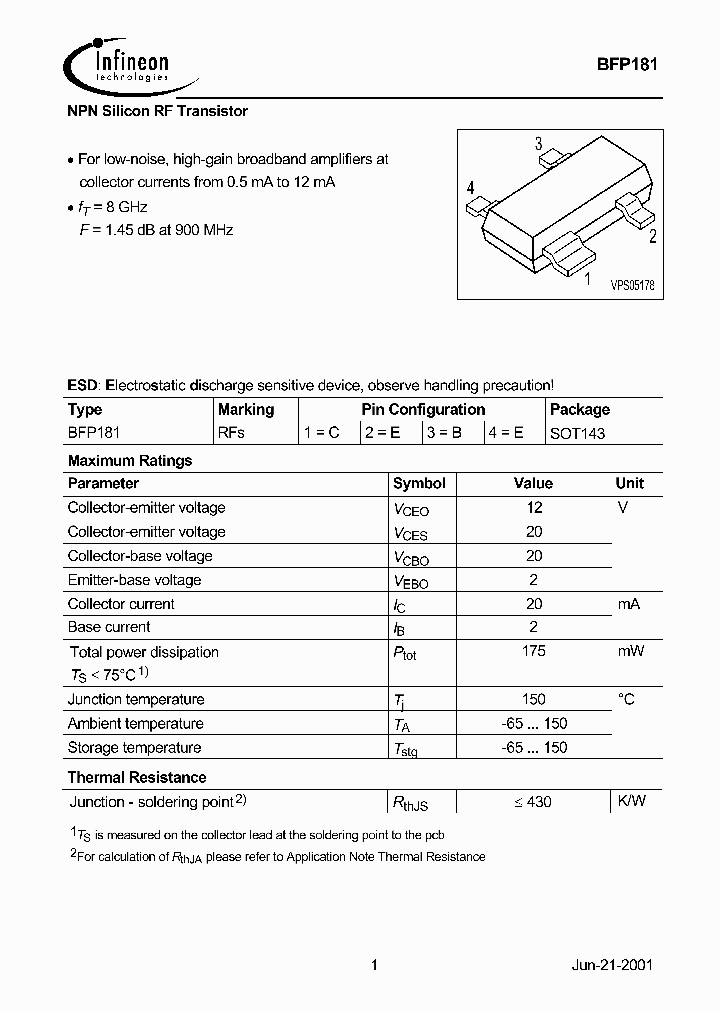 BFP181_330776.PDF Datasheet