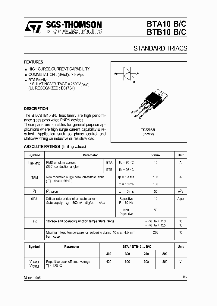 BTB10C_198842.PDF Datasheet