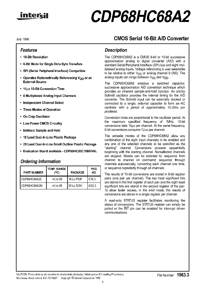 CDP68HC68A2_87014.PDF Datasheet