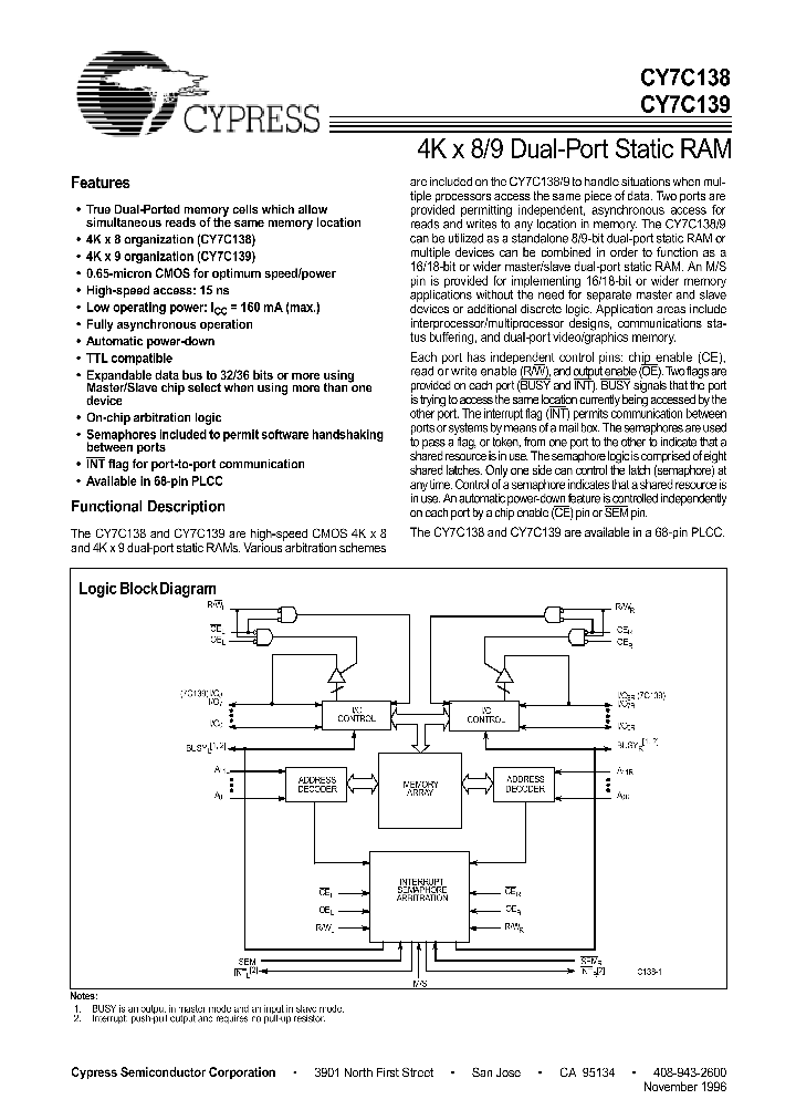 CY7C138_197663.PDF Datasheet