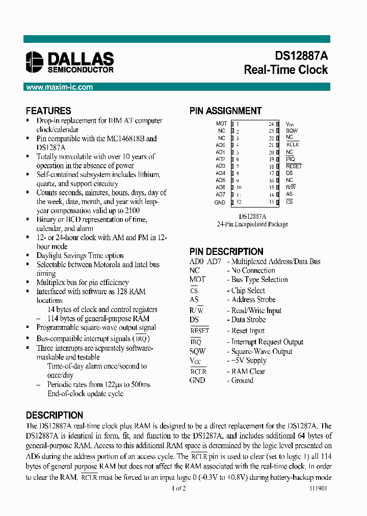 DS12887ANBSP_185773.PDF Datasheet