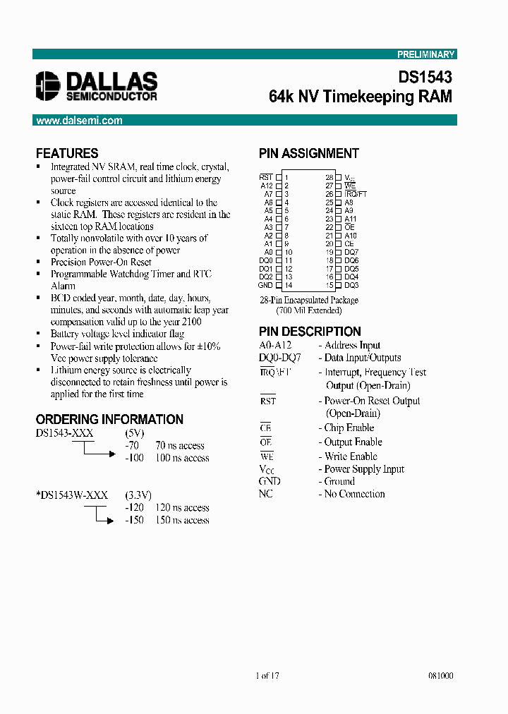DS1543P_198643.PDF Datasheet