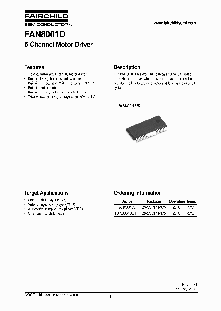 FAN8001_360711.PDF Datasheet