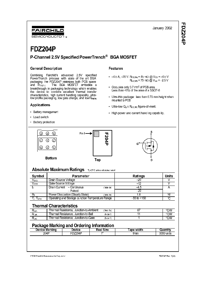 FDZ204P_357872.PDF Datasheet