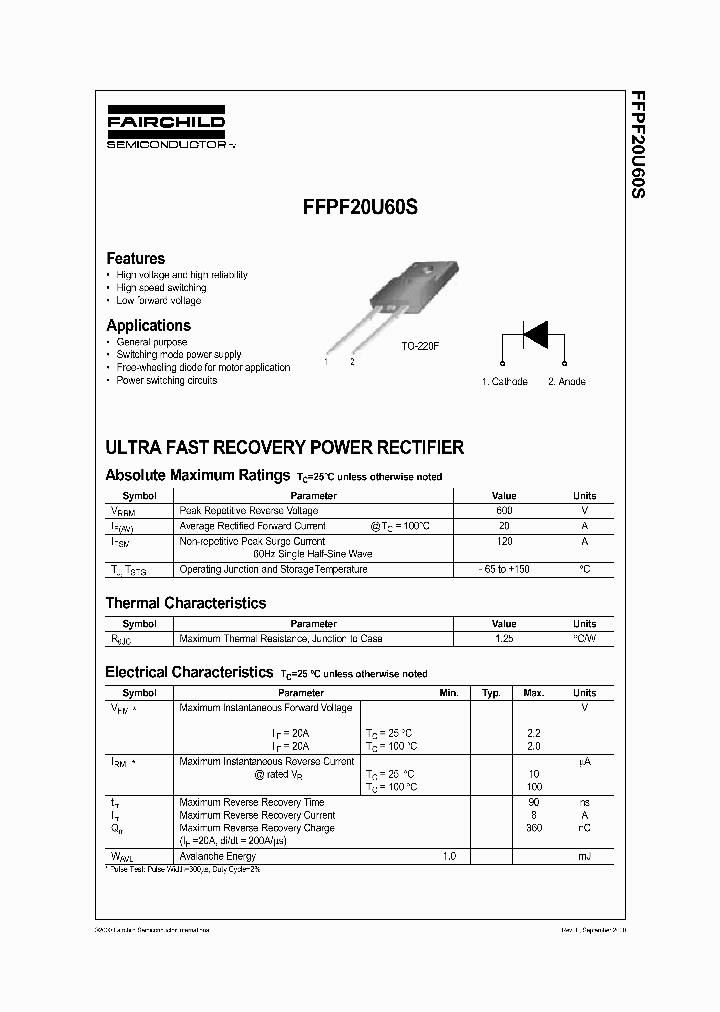 FFPF20U60_331988.PDF Datasheet