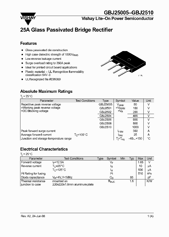 GBJ2506_279210.PDF Datasheet