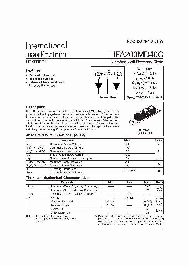 HFA200MD40C_360315.PDF Datasheet