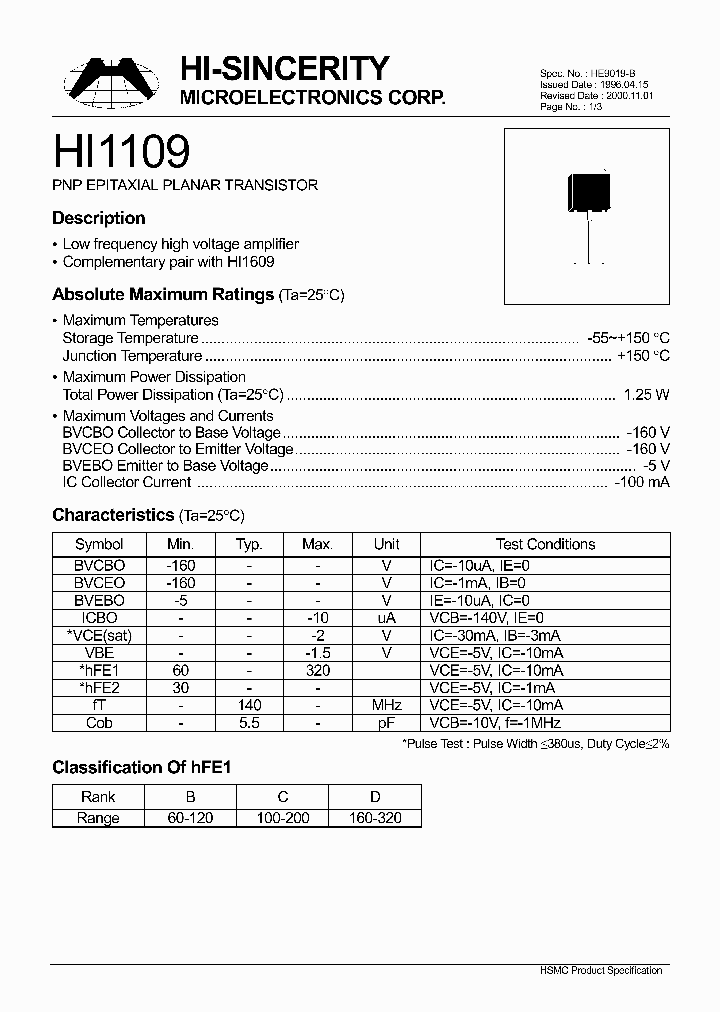 HI1109_322478.PDF Datasheet