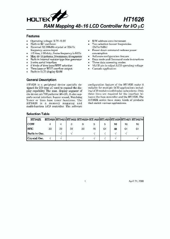 HT1626_329921.PDF Datasheet