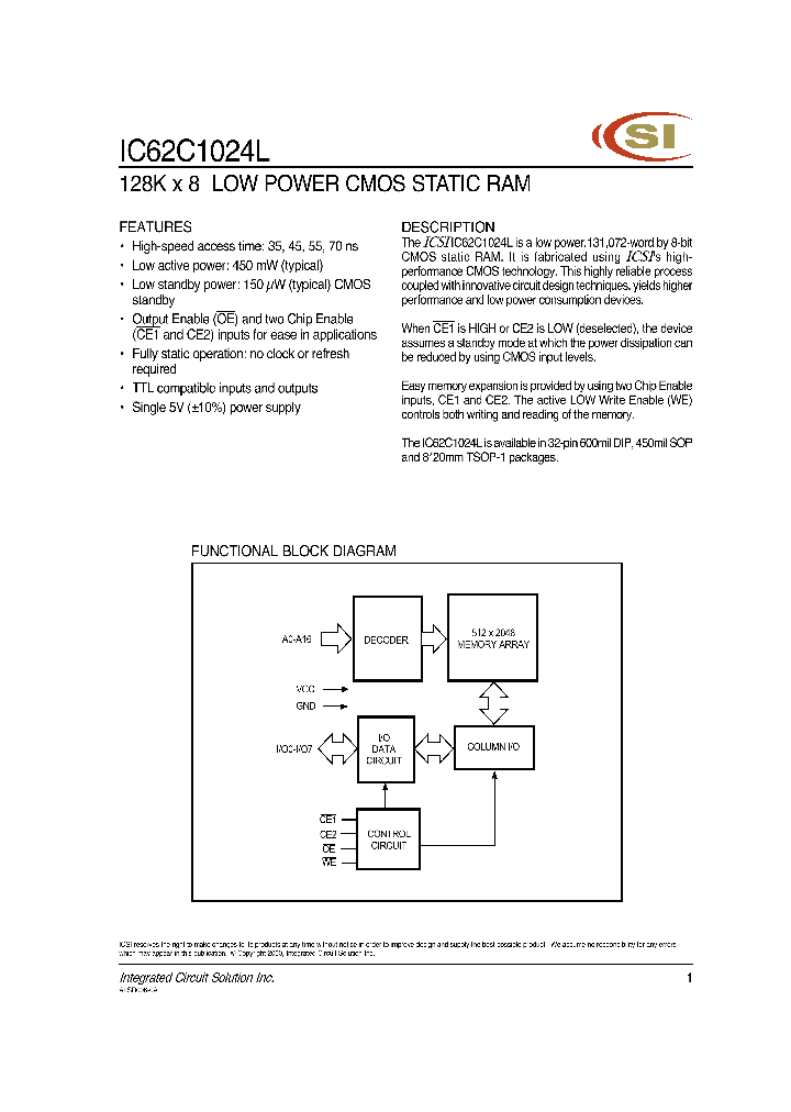 IC62C1024L_339606.PDF Datasheet