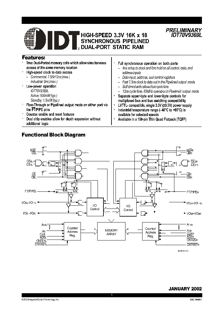 IDT70V9369L_354615.PDF Datasheet