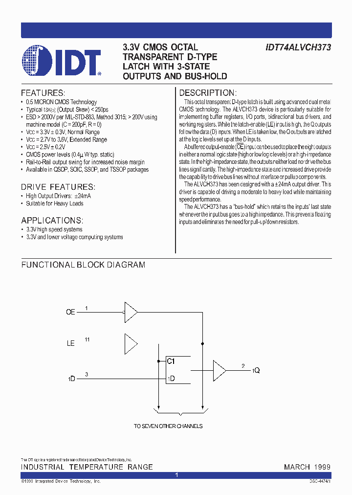 IDT74ALVCH373_312650.PDF Datasheet