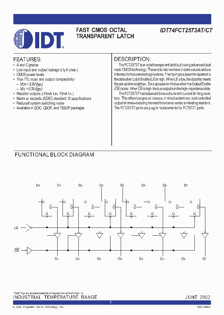 IDT74FCT2573AT_332782.PDF Datasheet