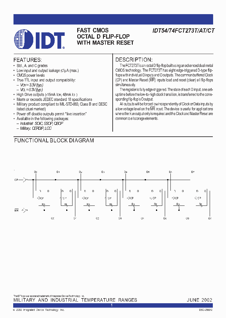 IDT74FCT273T_352100.PDF Datasheet