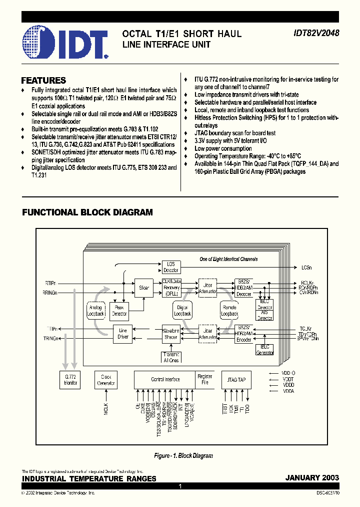 IDT82V2048_318464.PDF Datasheet