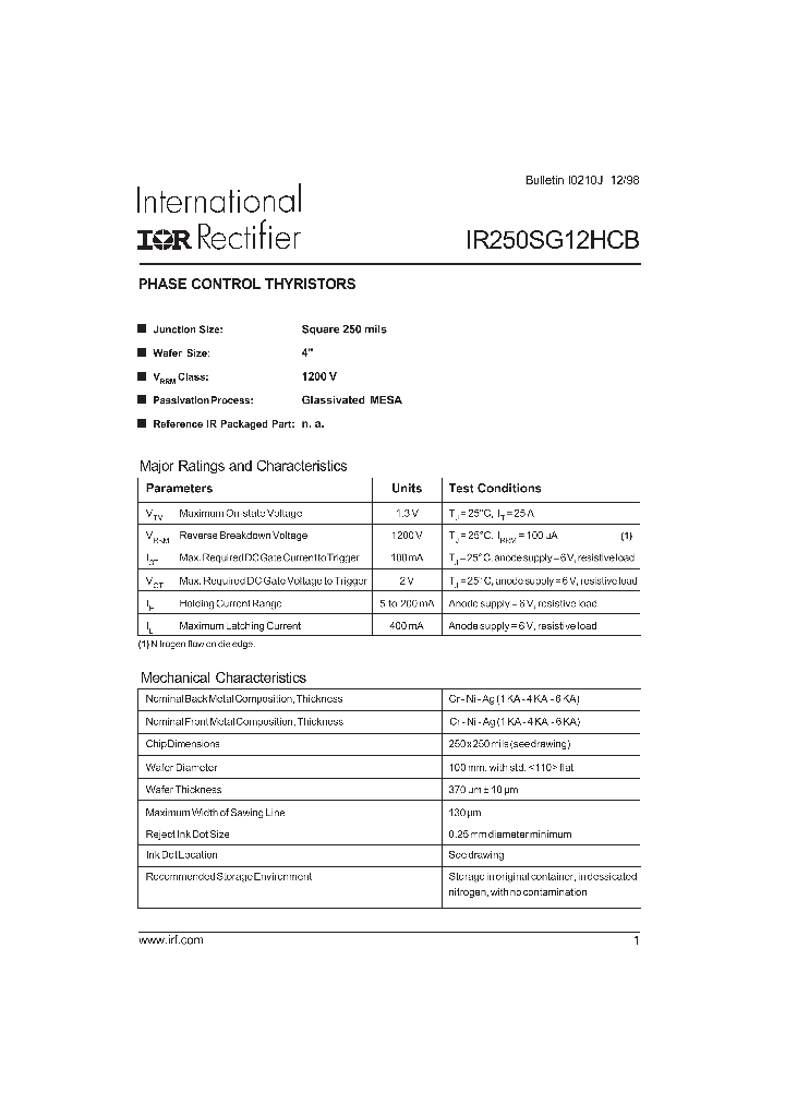 IR250BGDCB_353915.PDF Datasheet