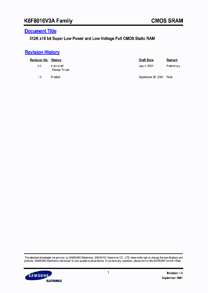 K6F8016V3A_335025.PDF Datasheet