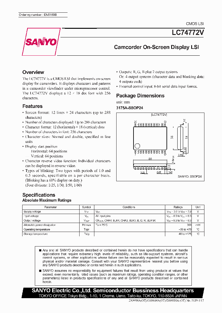 LC74772V_320988.PDF Datasheet