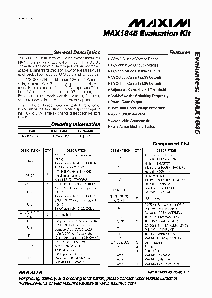 MAX1845EVKIT_328199.PDF Datasheet