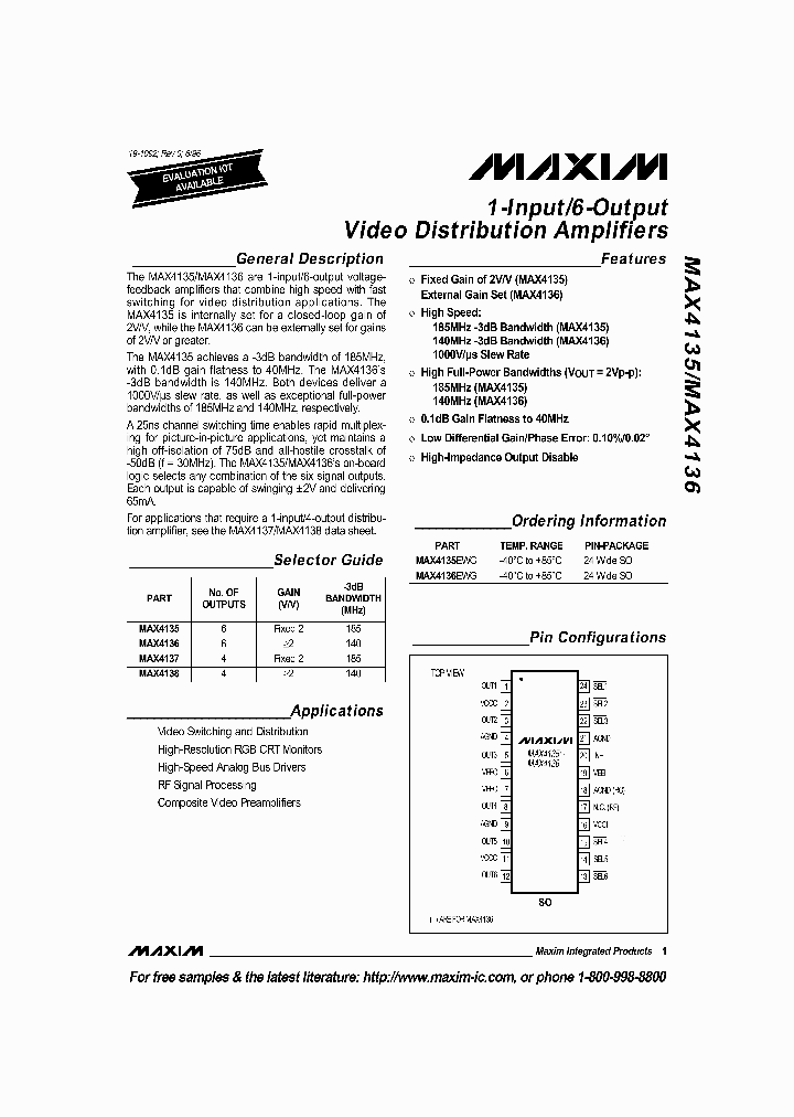 MAX4135_196787.PDF Datasheet