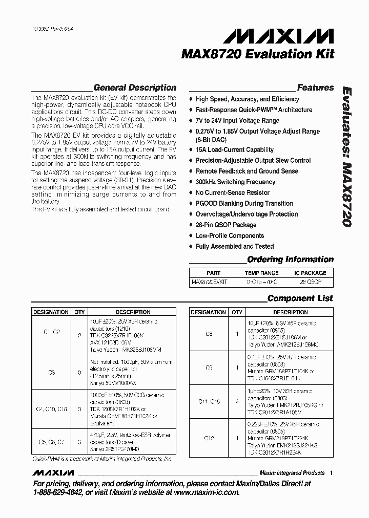 MAX8720EVKIT_377512.PDF Datasheet