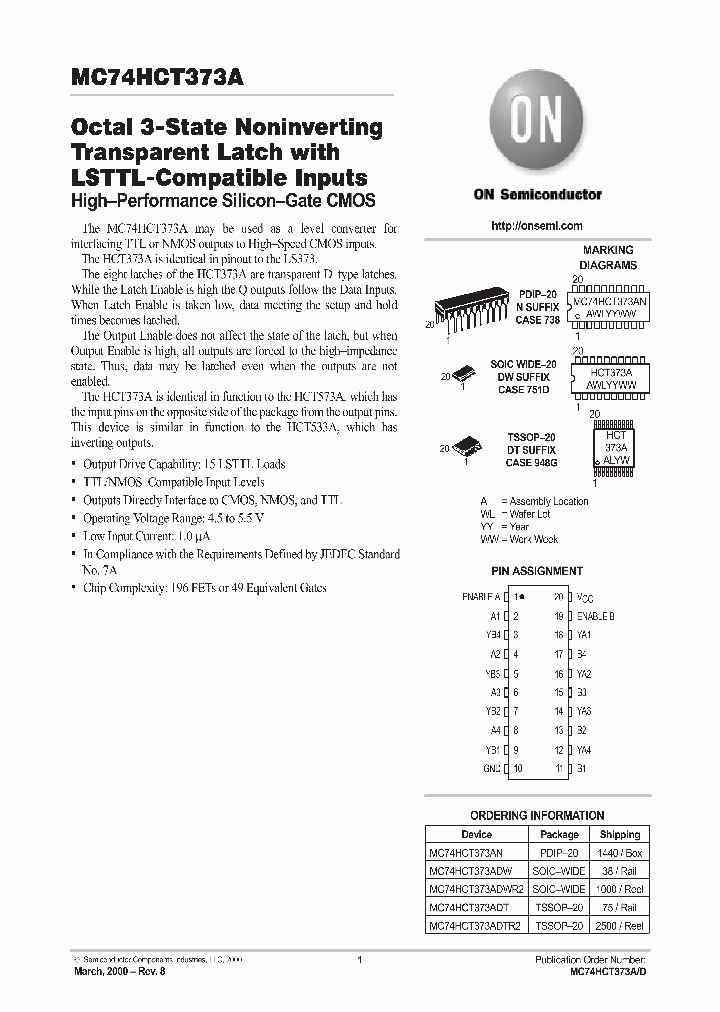 MC74HCT373A_355931.PDF Datasheet