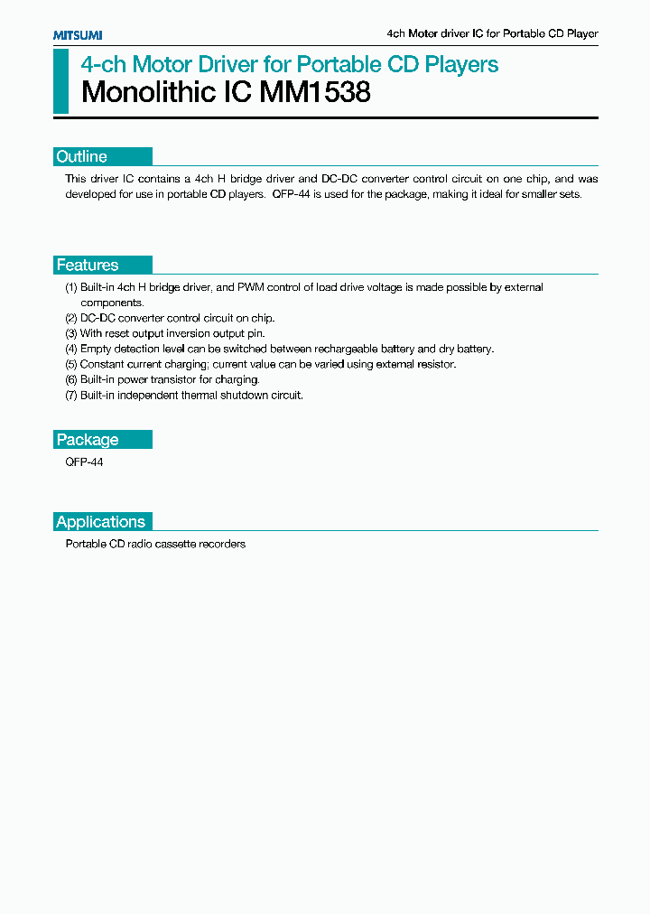 MM1538_197989.PDF Datasheet