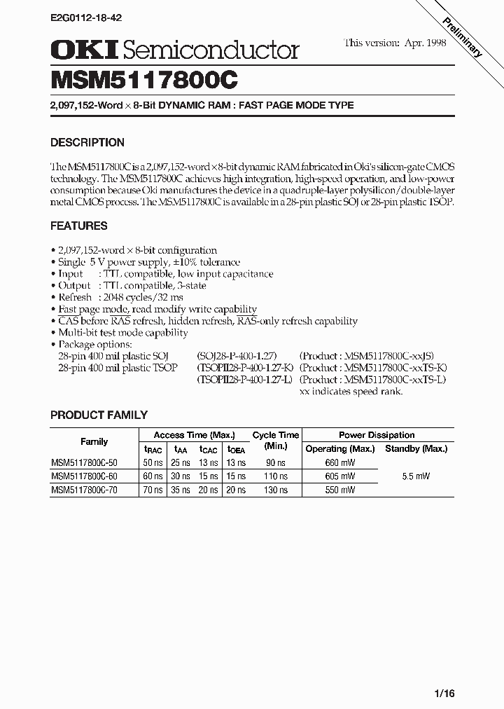 MSM5117800C_306018.PDF Datasheet