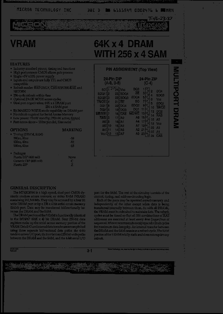 MT42C4064_199890.PDF Datasheet