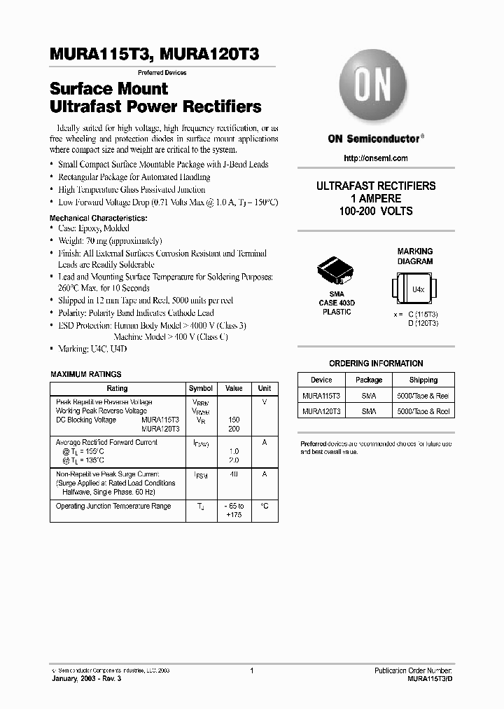 MURA120T3_366245.PDF Datasheet