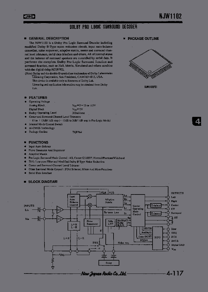 NJW1102_315708.PDF Datasheet