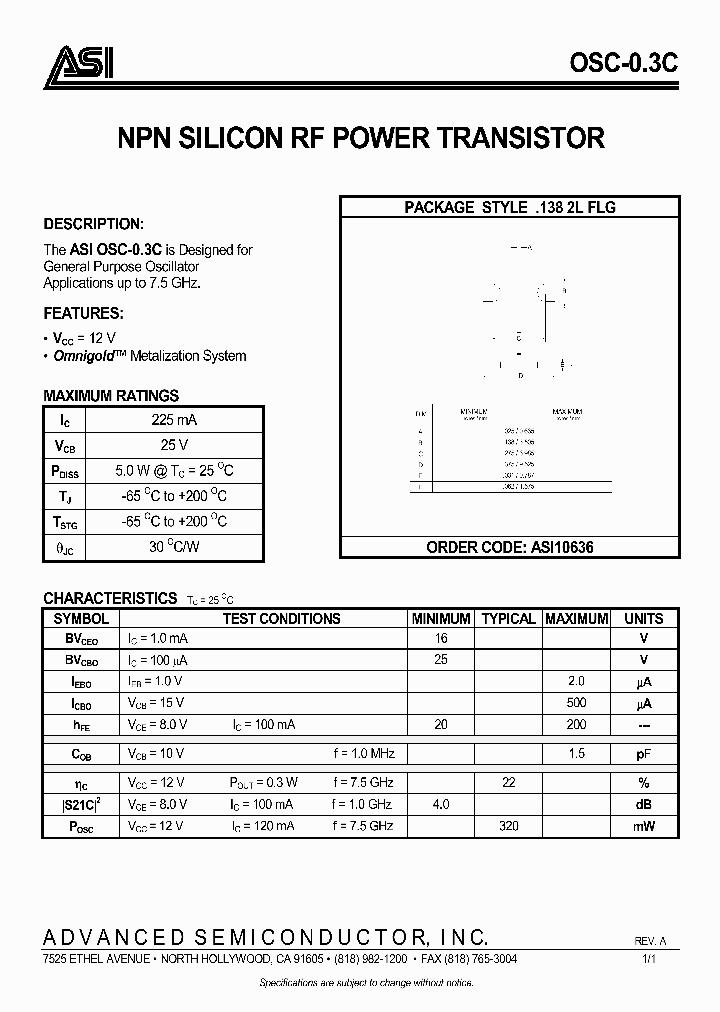 OSC-03C_356444.PDF Datasheet