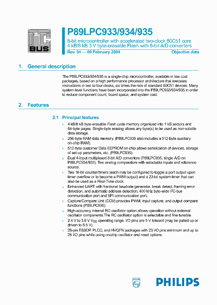 P89LPC933934935_202502.PDF Datasheet