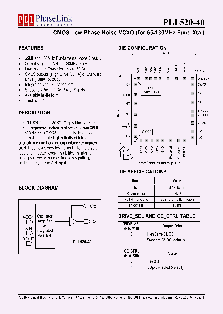 PLL520-40_320415.PDF Datasheet