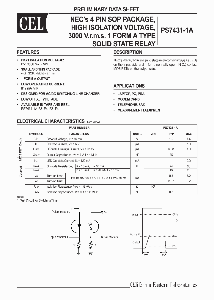 PS7431-1A_307079.PDF Datasheet