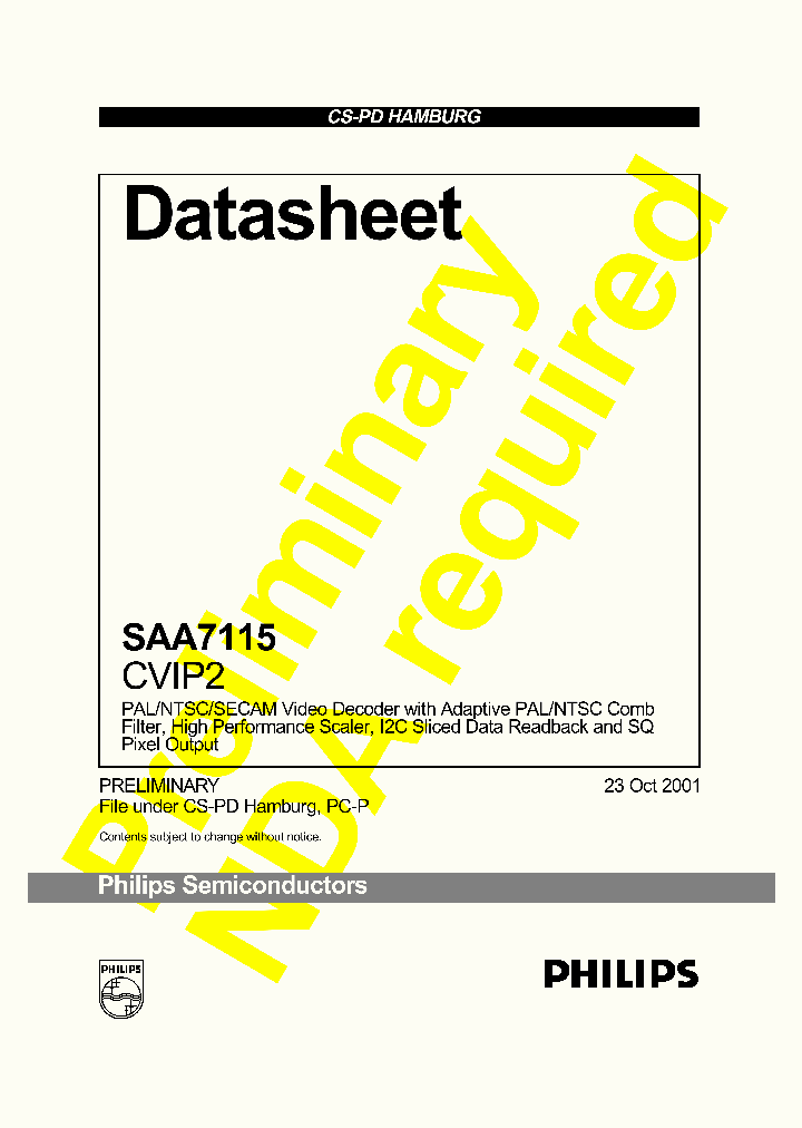 SAA7115_179217.PDF Datasheet