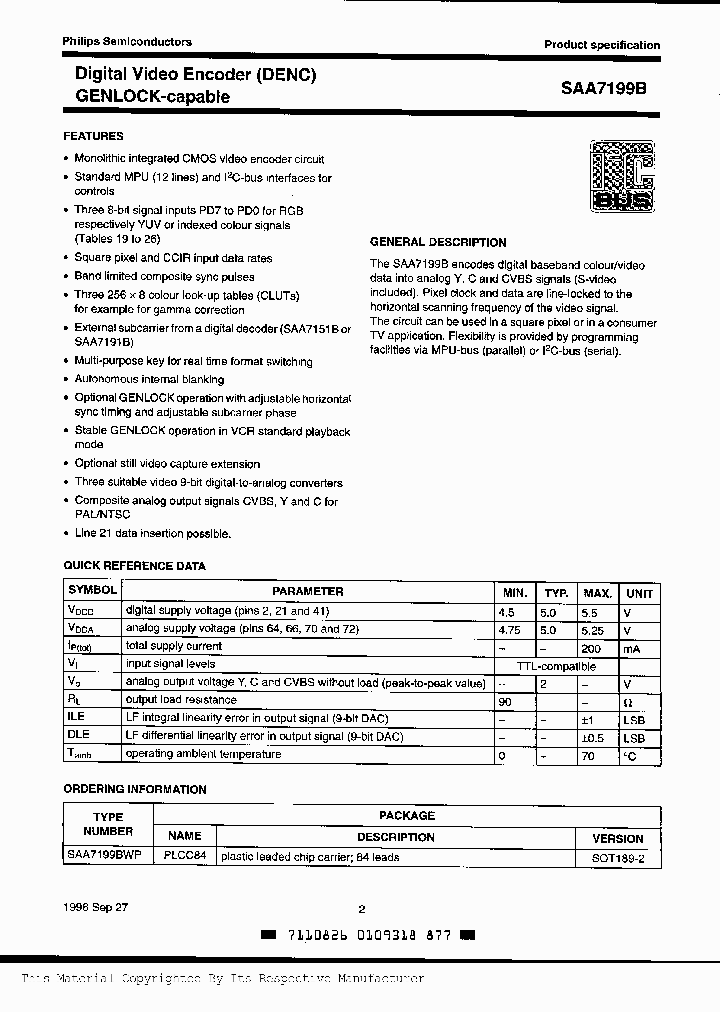 SAA7199BNBSP_327395.PDF Datasheet