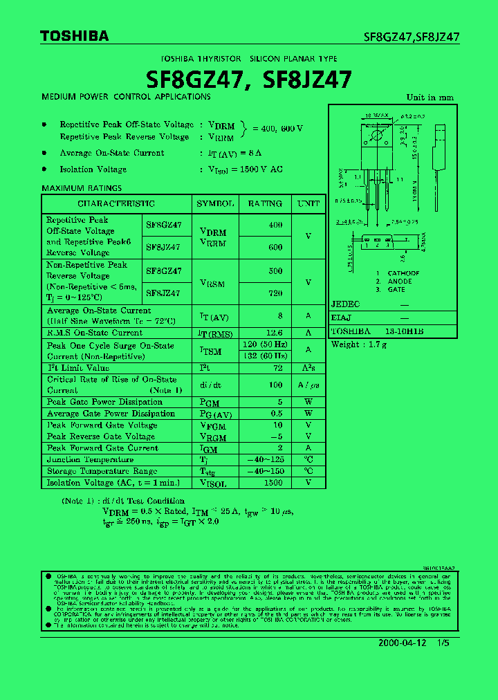 SF8JZ47_203382.PDF Datasheet