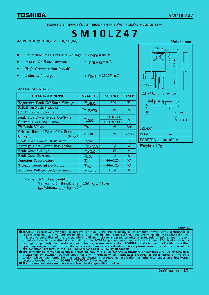 SM10LZ47_337312.PDF Datasheet