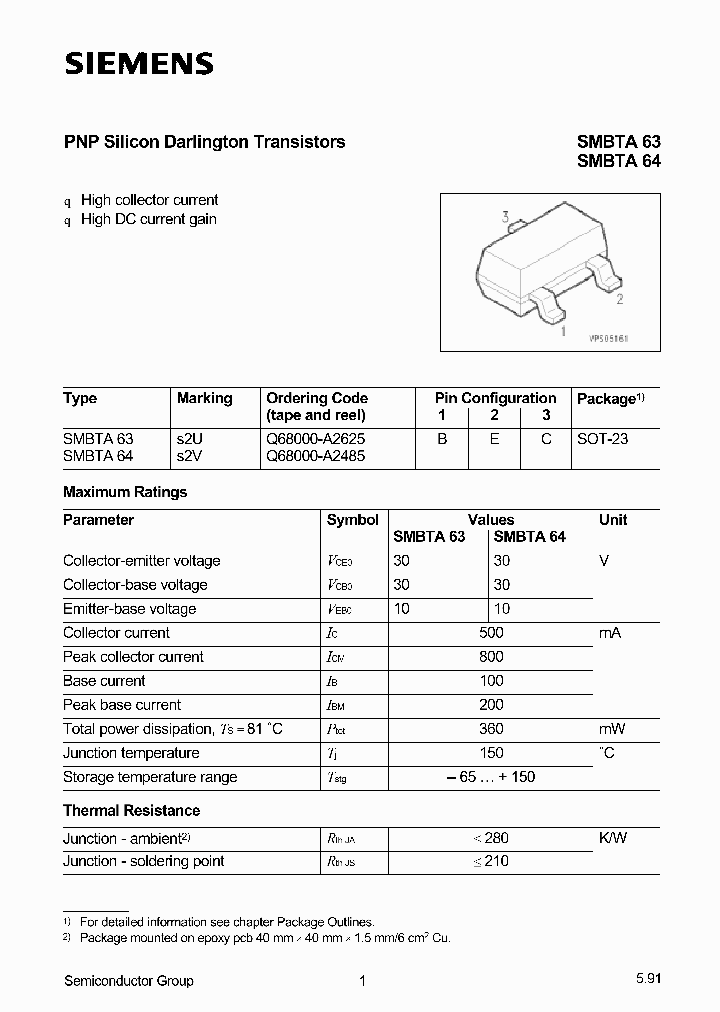 SMBTA63_43393.PDF Datasheet