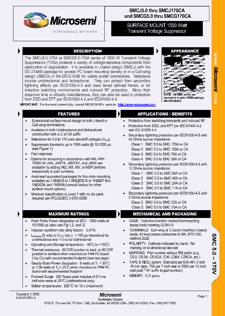 SMCG43A_201934.PDF Datasheet